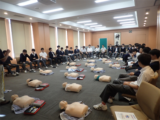 学校授業対応の救命救急法講習会
