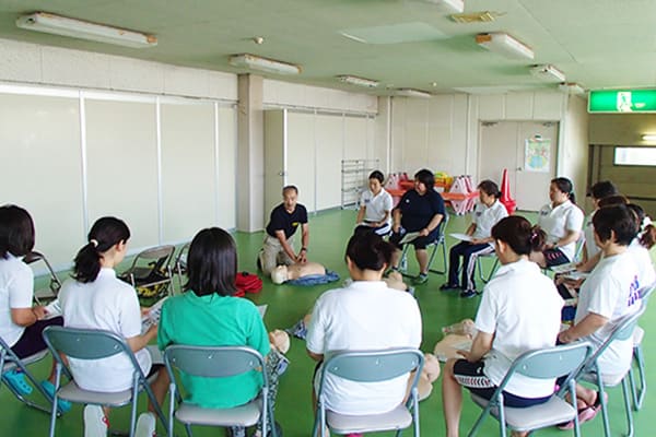 市民救命員養成講習会の様子2